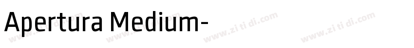 Apertura Medium字体转换